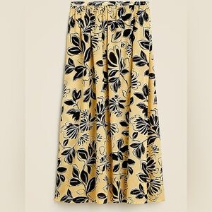 J. Crew Abstract Print Skirt in Yellow and Black